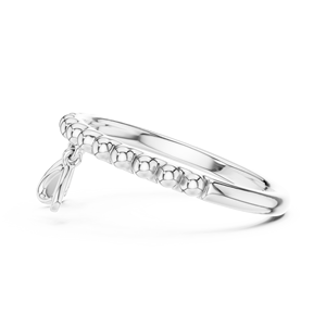 Anillo de Diamantes Cultivados en Laboratorio con Corte Brillante para Mujer, Chapado en Oro Blanco de 18 Quilates con Rodio, Regalo para Compromiso, Fiesta o San Valentín - Product Image 4