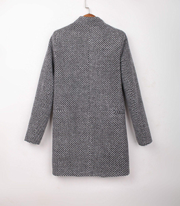 Blazer Premium pour Femme, Coupe Ajustée, Veste de Costume Décontractée, Longue, à Bouton Unique, Coupe-Vent, en Tissu Peigné, pour Tenue Professionnelle et de Bureau, OEM - Product Image 5