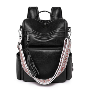 Modern Premium Leather <b>Backpack</b> With Functional Layout <b>Secure</b> Storage Sections Laptop Friendly Design And Comfortable Adjustable - Product Image 1