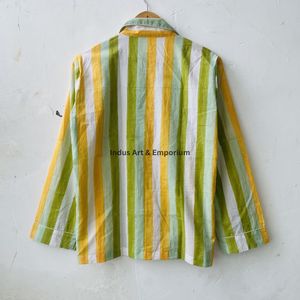 Nueva Llegada: Conjunto de Pijama para Mujer, 100% Algodón, Estampado Indio, Secado Rápido, Cuello en V, Manga Larga, Casual - Product Image 2