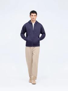 Sweat à capuche zippé pour homme de haute qualité, fabriqué en tissu de coton doux par des fournisseurs mondiaux de confiance - Product Image 3