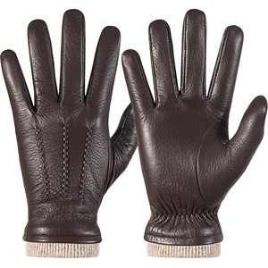 OEM High Quality Comfortable Plain Leather Dressing <b>Gloves</b> Windproof New Winter <b>Touch</b> <b>Screen</b> Compatible Casual Daily Use Outdoor - Product Image 1