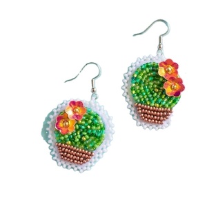 Tutoriel sur les boucles d'oreilles brodées et 10 conseils pour des boucles d'oreilles multi-perles personnalisées, bijoux de fête pour femmes au meilleur prix, boucles d'oreilles à perles - Product Image 1