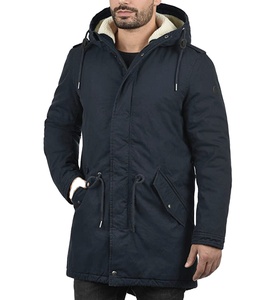 Chaquetas Parka de Lona Transpirable de Alta Calidad con Capucha de Forro Polar, Chaqueta con Logotipo Personalizado para Hombre, Otoño, Hecha a Medida, Reversible, Resistente al Viento - Product Image 1
