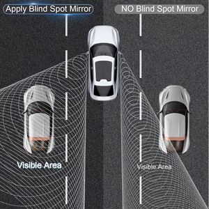 Set di 2 Specchietti Convessi HD Senza Cornice per Angoli Ciechi, Accessori per Specchietti Laterali Auto per Migliorare la Visibilità - Product Image 4