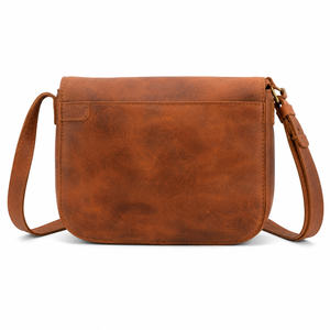 Bolso Bandolera de Cuero Hecho a Mano, Estilo Retro, con Cierre de Solapa, para Mujer - Product Image 2