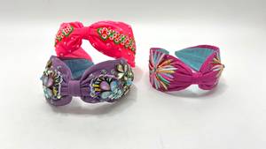Lazos para el cabello con cuentas y bordados para ninas y accesorios de moda ideales para boutiques regalos eventos fiestas - Product Image 4