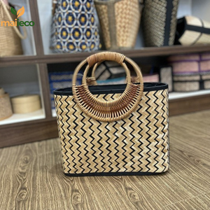 Sacs à main écologiques en bambou pour femmes Sacs fourre-tout pour femmes avec doublure en coton directement du fabricant - Product Image 1