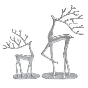 Escultura Moderna de Ciervo en Metal Plateado, Figura Decorativa Hecha a Mano para Mesa, Sala de Estar, Oficina, Hogar, Pieza de Arte - Product Image 4
