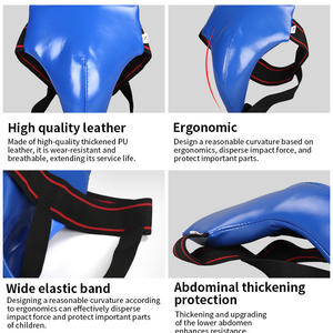 Protège-guêtres de boxe en cuir fabriqué sur mesure par un fabricant professionnel, équipement de protection avec couleur et logo personnalisés, nouveau style - Product Image 4
