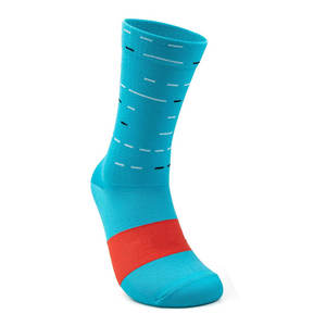 Calcetines Deportivos de Invierno para Hombre, Tejidos, Transpirables, Ecológicos, con Diseño de Puntos Rojos y Azules, Impresión Digital - Product Image 6
