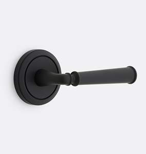 Poignée de porte élégante en acier inoxydable doré à double levier pour meubles et maison, personnalisable avec serrure de passage ou de confidentialité - Product Image 2