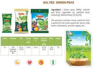 Guisantes Verdes Salados con Sabor Sabroso y Textura Crujiente, Opción Saludable para Refrigerios y Uso en Distribución de Supermercados - Product Image 6