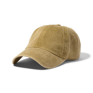 Yellow 6-Panel Cotton Baseball Cap Unisex Adjustable Breathable Waterproof Casual Cycling <b>Hat</b> Spring <b>Summer</b> Style - Product Image 5
