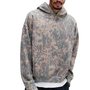 เสื้อฮู้ดลายพรางสำหรับผู้ชายและผู้หญิง สไตล์สตรีทแวร์ แฟชั่นแนวเมือง เสื้อสเวตเชิ้ตแบบสวมหัว สกรีนโลโก้ได้ ขายส่ง - Product Image 1