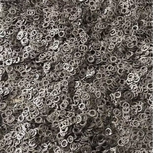 Anillos planos remachados de acero dulce electrochapado de 10 mm, hechos a mano, de alta calidad, estilo medieval, para cadena de armadura, bricolaje, moda, caballero, artesanía en metal. - Product Image 3