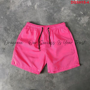 Été 2024 Shorts de plage pour hommes Pantalons de sport décontractés à séchage rapide Couleur solide Matériau super cool Peut chaud avec cordon de serrage pratique - Product Image 4