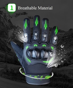 Guantes de Motocross para Carreras Todoterreno, Último Modelo, Color Rojo Sólido Personalizado, Hechos en Pakistán - Product Image 2