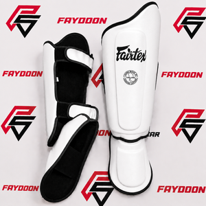 สนับแข้งหนังแท้ Fairtex รุ่นล่าสุด สีแดง ป้องกันหน้าแข้ง สำหรับฝึกซ้อมมวยไทย MMA ระดับมืออาชีพ - Product Image 2