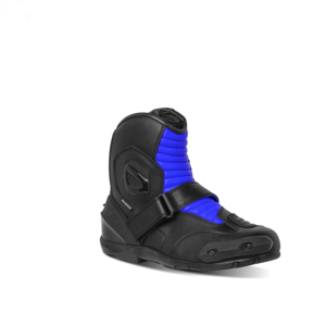 Bottes de moto unisexes en cuir blanc et noir, grande taille, imperméables, protection intégrale, pour adulte, équipement de motocross - Product Image 5