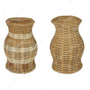 Jarrón de Mimbre Tejido a Mano Estilo Art Deco, Ecológico, Vintage, Color Personalizado, para Decoración del Hogar y Bodas, Marca Vietrustic - Product Image 4