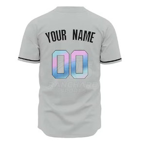 เสื้อเบสบอลแบบมีรูระบายอากาศสำหรับผู้ชายไซส์ใหญ่ พิมพ์หมายเลขและชื่อได้ แห้งเร็ว ชุดกีฬา สไตล์ลำลองแนวสตรีท - Product Image 2