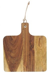 Tabla de Cortar de Madera Hecha a Mano para Verduras, Frutas y Hierbas, Tabla de Cortar Rectangular con Asa - Product Image 3