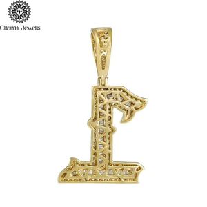 Charm_Jewells Breloque de luxe plaquée or avec moissanite, style Hip Hop, certifiée IGI, sertie clos, taille brillant, unisexe, pour usage quotidien - Product Image 4