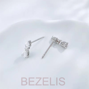 Pendientes de Diamantes Cultivados en Laboratorio para Mujer, Corte Pera, Color F, Claridad VVS VS, Corte Excelente, HPHT, Par, Venta al por Mayor - Product Image 2