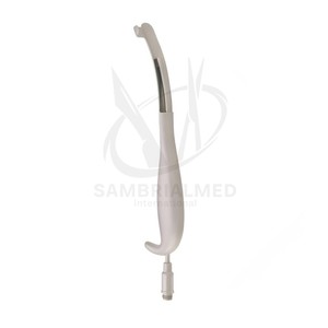 เครื่องมือถ่างปากแบบ Bauer สำหรับศัลยกรรมกรามและใบหน้า ขวา 24.5 ซม. พร้อมไฟใยแก้วนำแสง 26.5 มม. x 16 มม. ซ้าย แบบใช้มือ  CE - Product Image 4