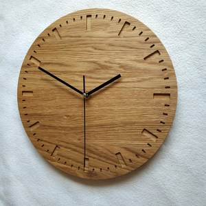 Horloge murale en bois naturel, prix abordable, élégante, pour salon, chambre, bureau - Product Image 4
