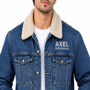Chaqueta de Mezclilla Personalizada para Hombre, Ropa Casual de Calle, para Viajes al Aire Libre, Moda Diaria, Ropa al por Mayor, Fabricante OEM, Chaqueta para Hombre - Product Image 6