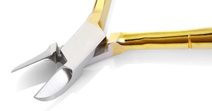Alicate Profesional para Cutículas de Uñas de 5 Pulgadas con Cuchillas Finas y Afiladas, Chapado en Oro, con Resorte Simple, para Manicura y Pedicura - Product Image 3