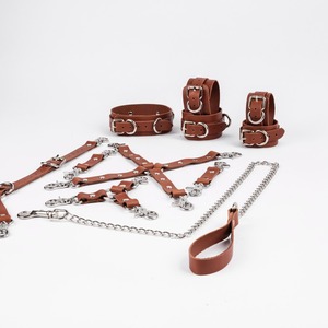 Kit de 11 Pièces de Contraintes en Cuir Véritable Vintage sur Mesure – Équipement de Bondage Robuste en Gros – Articles en Cuir Premium Personnalisés - Product Image 5