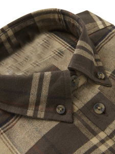 Chemise à carreaux en coton décontractée à manches longues, matière respirante et confortable pour les activités de plein air, chemise en flanelle pour homme, qualité supérieure - Product Image 4
