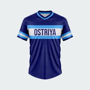 Wholesale Custom Printing Team Wear Baseball <b>Shirts</b> Best Quality Heat-Transfer Printing Short Front Quick Dry Anti-Bacterial - Product Image 3