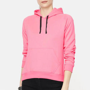 เสื้อฮู้ดครอปผู้หญิงแบบโอเวอร์ไซส์ สั่งผลิตได้ตามแบบ (OEM/ODM) ขายส่ง - Product Image 2