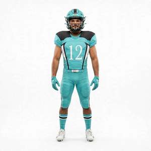 ชุดยูนิฟอร์มอเมริกันฟุตบอลแบบใหม่ล่าสุด ชุดยูนิฟอร์ม NCAA พร้อมลายพิมพ์แบบ Sublimation สำหรับเด็ก - Product Image 1
