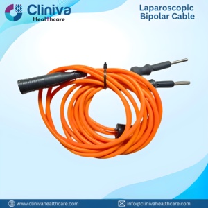 Cable Bipolar Laparoscópico Naranja 4mmx300cm, Instrumental Quirúrgico Manual Reutilizable de Alta Calidad - Product Image 1