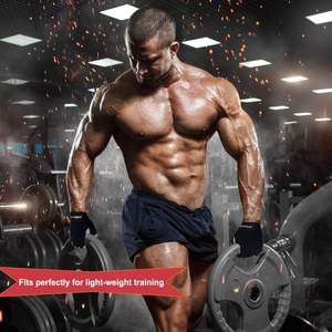 Gants de fitness respirants pour hommes et femmes avec support de poignet rembourré pour soulevé de terre, entraînement et tractions - Product Image 4