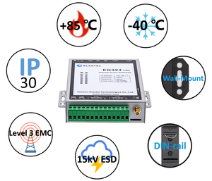 Elastel EG324 Lite, Gateway de Computación en Borde IoT 4G con 8GB de Almacenamiento EMMC para Automatización Industrial Basado en Raspberry Pi Node-RED - Product Image 3