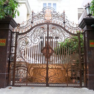 Puertas de Hierro Forjado a Mano, Anti-robo, Metálicas, Modernas, Industriales, Decorativas, Retro, para Entrada de Villa, Casa o Apartamento - Product Image 3