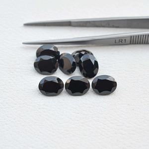 Piedras Preciosas Sueltas de Espinela Negra Natural de 10 mm y 14 mm, Corte Oval Facetado, Calibradas, para la Fabricación de Joyería Personalizada a Precio de Fábrica al por Mayor - Product Image 2