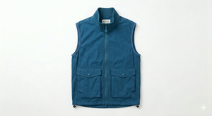 Men's Summer Waterproof Sleeveless Vest Quick Dry Zip-Up Casual Outdoor Layering Jacket - Product Image 1