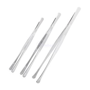 Pince de cuisine de précision à pointe droite en acier inoxydable pour la présentation culinaire, pour usage professionnel des chefs en cuisine, OEM - Product Image 4