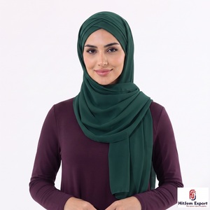 Premium Luxury Chiffon Scarf Design Soft <b>Silk</b> Feel <b>Head</b> <b>Wrap</b> Shawl OEM ODM Private Label Manufacturer - Product Image 2