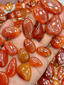 หินคาร์เนเลี่ยนคาร์เนเลี่ยนทรงหลังเบี้ยเกรด AAA หินอัญมณีหลวมขนาดเล็กคุณภาพสูง - Product Image 4