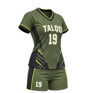 Conjunto de Camiseta y Pantalones Cortos de Fútbol Personalizados para Mujer, Cuello en V, Franja Diagonal, Sublimación, Secado Rápido, Uniforme de Fútbol, Nombre del Equipo, Número, Diseños OEM - Product Image 6