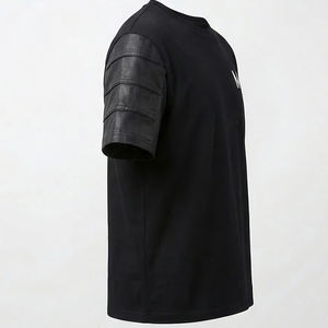 T-shirt pour homme de style décontracté, col rond, avec logo brodé, surdimensionné, de qualité supérieure, en tissu piqué de coton, conçu par des designers de mode - Product Image 4