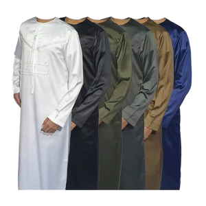 Ropa musulmana tradicional de algodón transpirable para hombres Omani Jubba Kandoora para adultos - Product Image 2